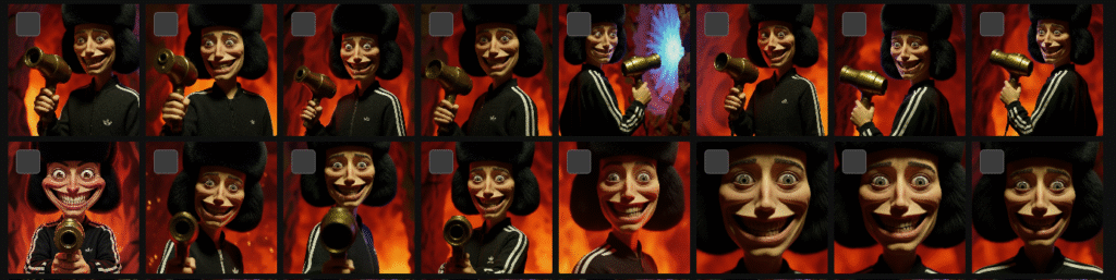 consistência de rosto no personagem