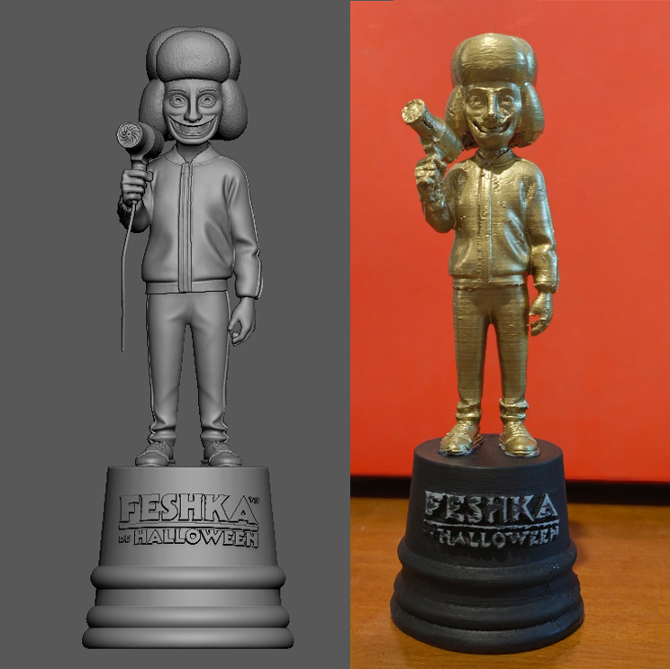 Versão 3d e impressa